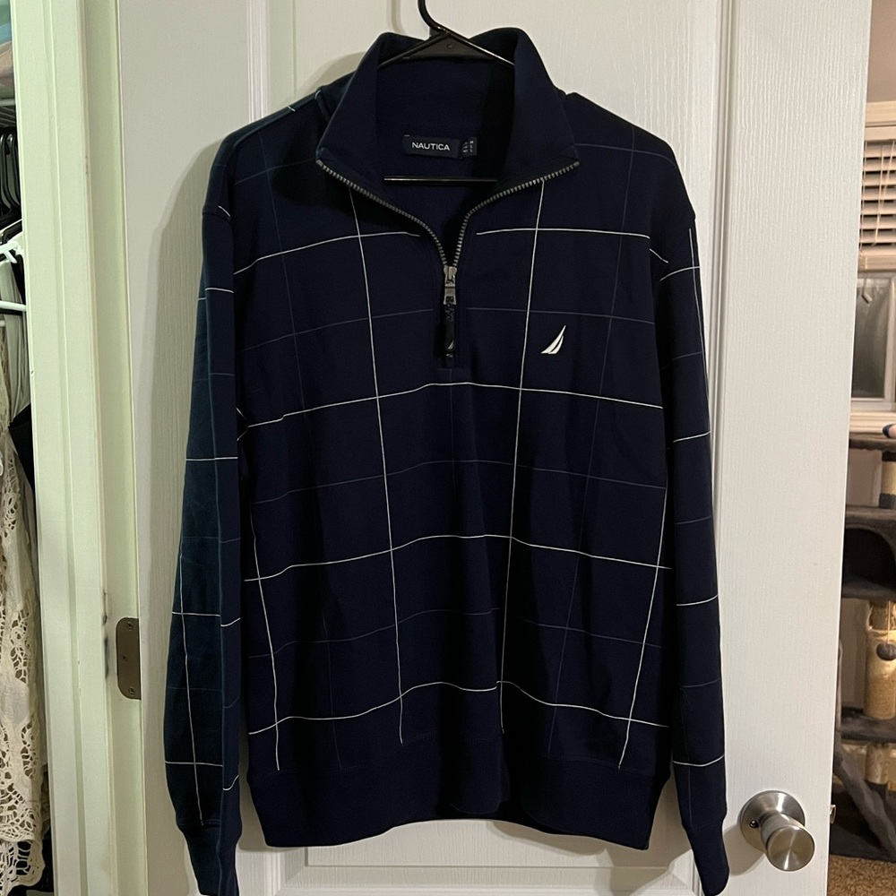 Men’s Nautica navy half zip pullover sweatshirt ⚓️